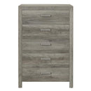 Mandan 5 Drawer Chest in Weathered Gray 1910GY-9 - Michael's Discount Furniture