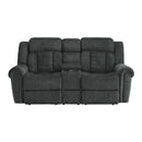 Nutmeg Double Reclining Loveseat in Charcoal Gray 9901CC-2 - Michael's Discount Furniture