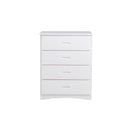 Galen 4 Drawer Chest in White B2053W-9 - Michael's Discount Furniture