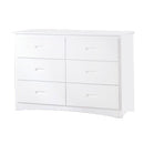 Galen 6 Drawer Dresser in White B2053W-5 - Michael's Discount Furniture