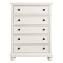 Laurelin 5 Drawer Chest in White 1714W-9 - Michael's Discount Furniture