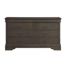 Mayville 6 Drawer Dresser in Gray 2147SG-5 - Michael's Discount Furniture