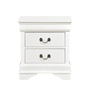 Mayville 2 Drawer Nightstand in White 2147W-4 - Michael's Discount Furniture