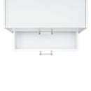Irvine Mini Dressing Table with Stool, LED and USB in Glossy White - Michael's Discount Furniture