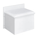 Irvine Mini Dressing Table with Stool, LED and USB in Glossy White - Michael's Discount Furniture