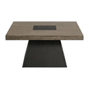 Jemma Coffee Table in Grey and Dark Espresso - Michael's Discount Furniture