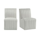 Jemma Standard Height Dining Set in Grey-Square Table and Four Chairs - Michael's Discount Furniture