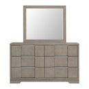 Kelis Dresser and Mirror Set in Grey - Michael's Discount Furniture