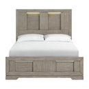 Kelis Panel Bed with LED - Michael's Discount Furniture