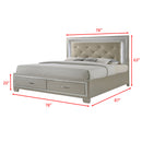 Platinum Platform Storage Bedroom Set - Michael's Discount Furniture