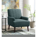 Kiwi Chair with Channel Back in Palmer Teal - Michael's Discount Furniture