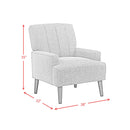 Kiwi Chair with Channel Back in Palmer Teal - Michael's Discount Furniture