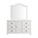 Kona Dresser and Mirror Set in White - Michael's Discount Furniture