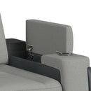 Lantana 3PC Living Room Set in Rocky Cement/Charcoal-Sofa, Loveseat & Recliner - Michael's Discount Furniture