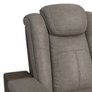 Lantana Power Motion Sofa with Power Headrest, Led, DDT, reading light and PWS in Rocky Grey/Brown - Michael's Discount Furniture