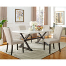 Lexi Tufted Fabric Side Chair in Beige (2 Per Pack) - Michael's Discount Furniture