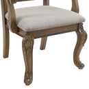 Madison Park Dining Arm Chair with Beige Fabric in Walnut (2 Per Carton) - Michael's Discount Furniture