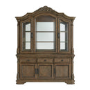 Madison Park Hutch with LED in Walnut - Michael's Discount Furniture