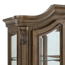Madison Park Hutch with LED in Walnut - Michael's Discount Furniture