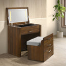 Malibu Dressing Table in Walnut - Michael's Discount Furniture