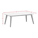 Marlene Standard Height Dining Set in Black-Table and Four Chairs - Michael's Discount Furniture