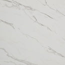 Marlene Dining Table with White Faux Marble Top in Black - Michael's Discount Furniture