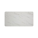 Marlene Dining Table with White Faux Marble Top in Black - Michael's Discount Furniture
