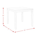 Martin 5 Pc Counter Set (Black Base) - Michael's Discount Furniture