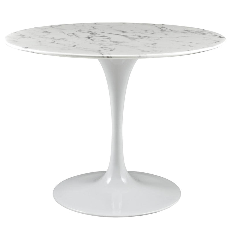 Lippa 40" Round Artificial Marble Dining Table
