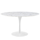 Lippa 54" Round Artificial Marble Dining Table