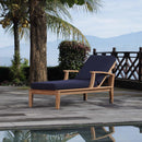 Marina Outdoor Patio Teak Single Chaise