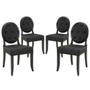 Button Dining Side Chair Set of 4