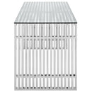 Gridiron Stainless Steel Office Desk