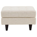 Empress Upholstered Fabric Ottoman