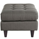 Empress Upholstered Fabric Ottoman