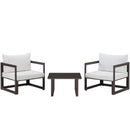 Fortuna 3 Piece Outdoor Patio Sectional Sofa Set