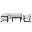Fortuna 7 Piece Outdoor Patio Sectional Sofa Set