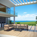 Fortuna 7 Piece Outdoor Patio Sectional Sofa Set