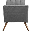 Response Medium Upholstered Fabric Bench