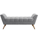 Response Medium Upholstered Fabric Bench
