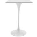 Lippa 28" Square Wood Top Bar Table