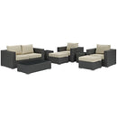 Sojourn 8 Piece Outdoor Patio Sunbrella� Sectional Set