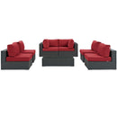 Sojourn 7 Piece Outdoor Patio Sunbrella� Sectional Set