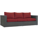 Sojourn 3 Piece Outdoor Patio Sunbrella� Sectional Set