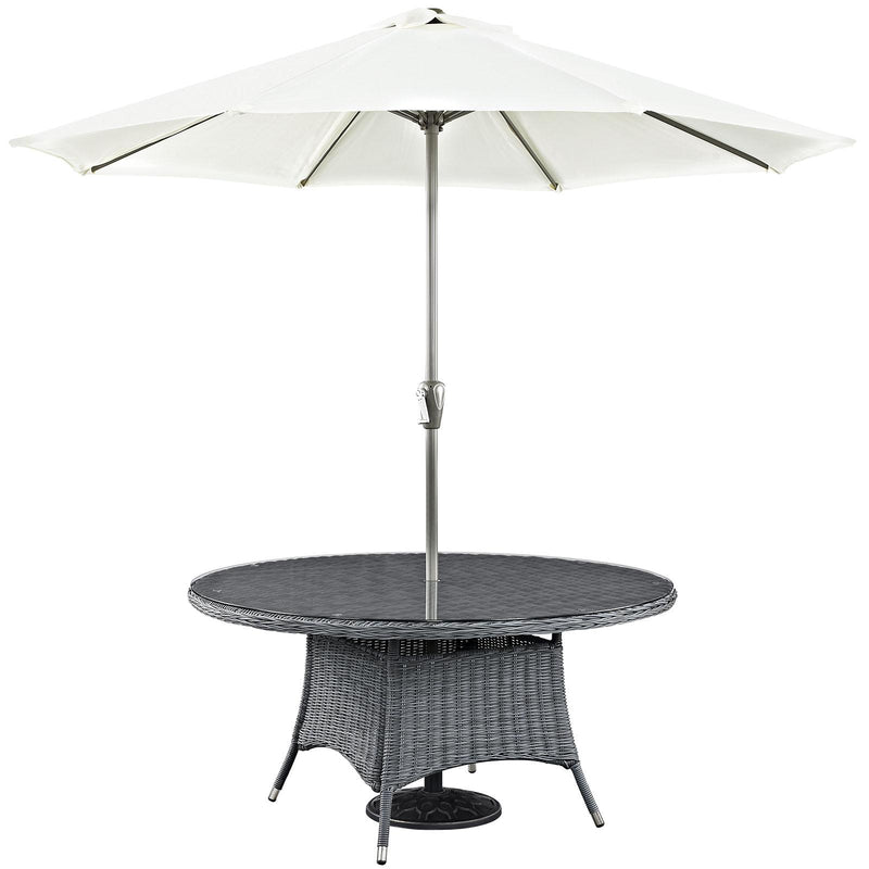 Summon 59" Round Outdoor Patio Dining Table