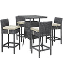 Summon 5 Piece Outdoor Patio Sunbrella� Pub Set
