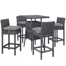 Summon 5 Piece Outdoor Patio Sunbrella� Pub Set