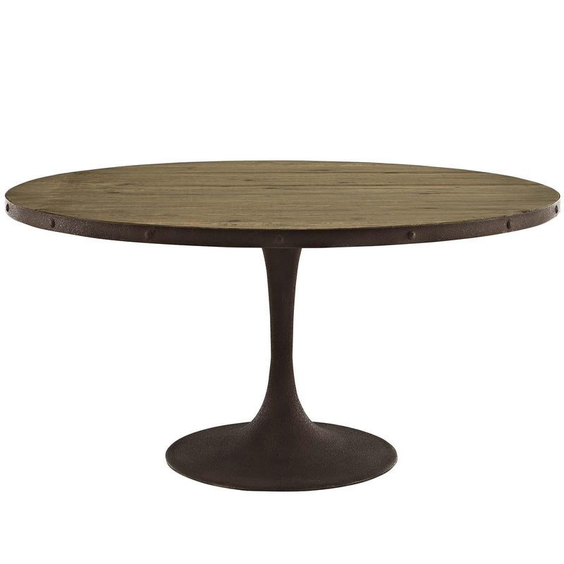 Drive 60" Round Wood Top Dining Table