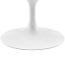 Lippa 48" Oval-Shaped Artificial Marble Coffee Table