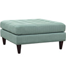 Empress Upholstered Fabric Large Ottoman